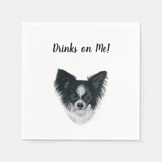 Dog Cocktail Napkins Servet (Voorkant)