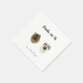 Dog Cocktail Napkins Servet (Hoek)