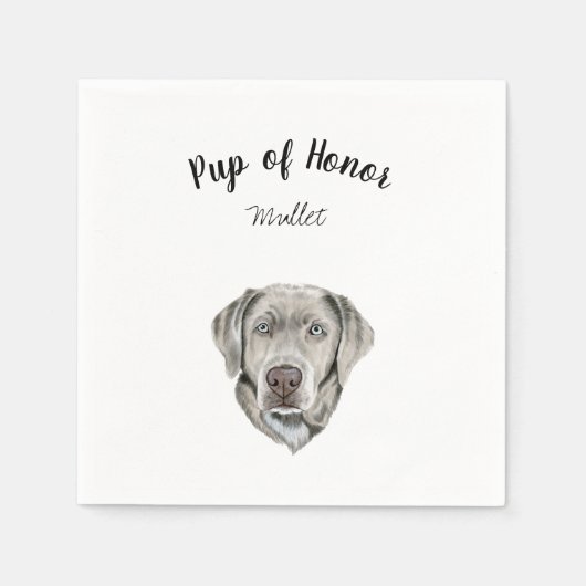 Dog Cocktail Napkins Servet (Voorkant)