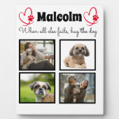 Dog collage - 4 foto op maat fotoplaat (Voorkant)