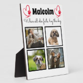 Dog collage - 4 foto op maat fotoplaat (Zijkant)