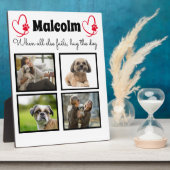 Dog collage - 4 foto op maat fotoplaat (Zijkant)