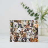 Dog Collage Briefkaart (Staand voorkant)