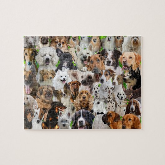 Dog Collage Puzzle Legpuzzel (Horizontaal)