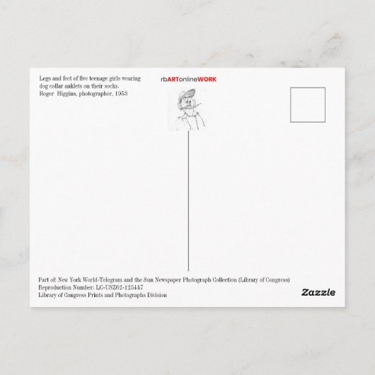 Dog Collar Anklets Briefkaart (Achterkant)