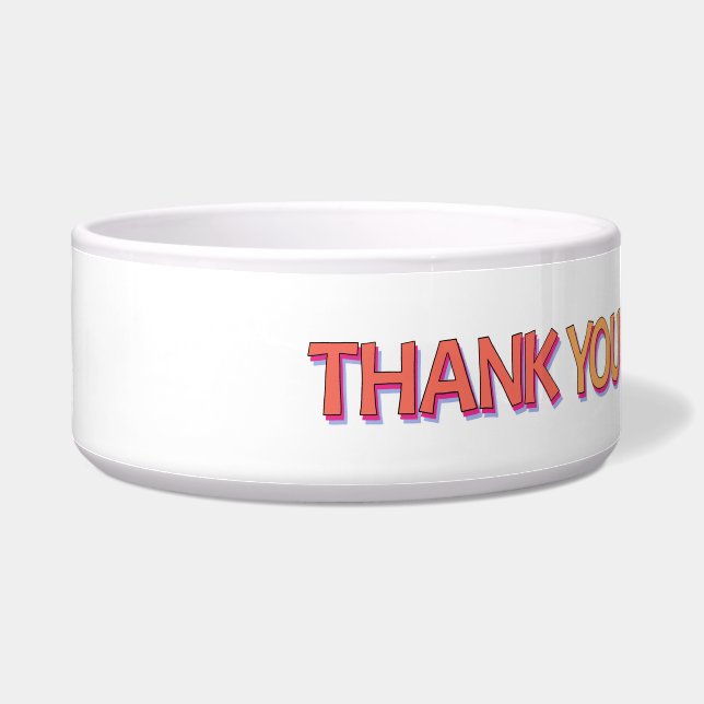 Dog Collar THANK YOU FOR BEING A FRIEND! Voerbakje (Links)