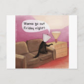 Dog Cone Dating Funny Cartoon Briefkaart (Voorkant)