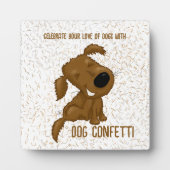 Dog Confetti Shedding Dog Fotoplaat (Voorkant)