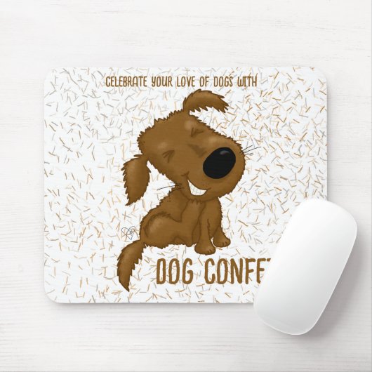 Dog Confetti Shedding Dog Muismat (Met muis)