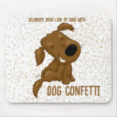 Dog Confetti Shedding Dog Muismat (Voorkant)