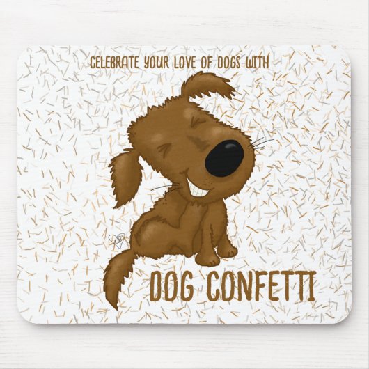 Dog Confetti Shedding Dog Muismat (Voorkant)