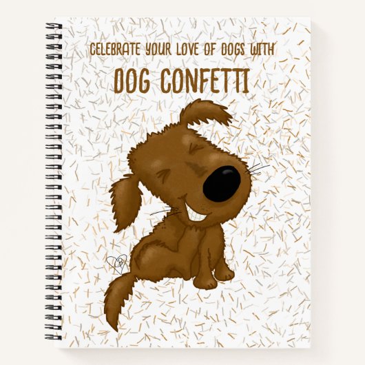 Dog Confetti Shedding Dog Notitieboek (Voorkant)