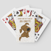 Dog Confetti Shedding Dog Pokerkaarten (Achterkant)