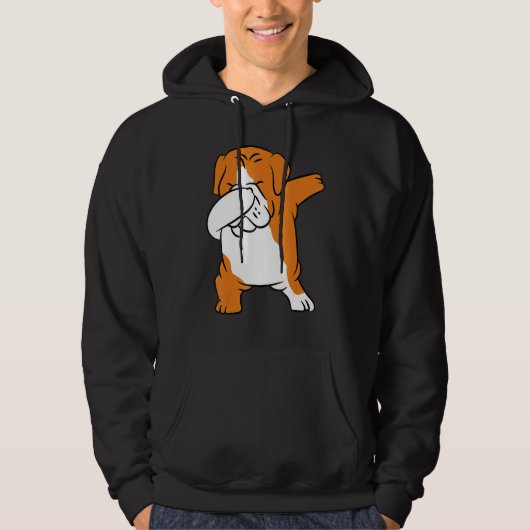 Dog  Cool English Bulldog 5 Hoodie (Voorkant)