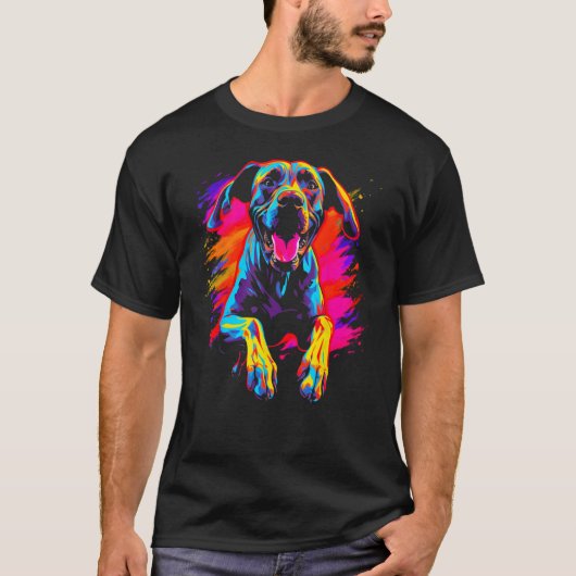 Dog Cool Great Dane T-shirt (Voorkant)
