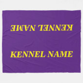 DOG CRATE HOESJE FLEECE BLANKET (Voorkant (Horizontaal))