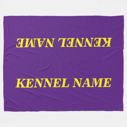 DOG CRATE HOESJE FLEECE BLANKET (Voorkant (Horizontaal))