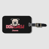Dog Crew Bulldog Custom Bagagelabel (Voorkant (horizontaal))