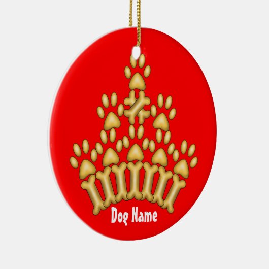 Dog Crown Keramisch Ornament (Rechts)