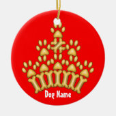 Dog Crown Keramisch Ornament (Voorkant)