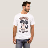 Dog cuddles funny t-shirt (Voorkant volledig)