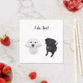 Dog Custom Cocktail Napkin Servet (Insitu)