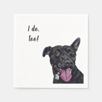 Dog Custom Cocktail Napkin Servet