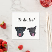 Dog Custom Cocktail Napkin Servet (Insitu)