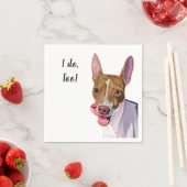Dog Custom Cocktail Napkin Servet (Insitu)