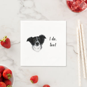 Dog Custom Cocktail Napkin Servet
