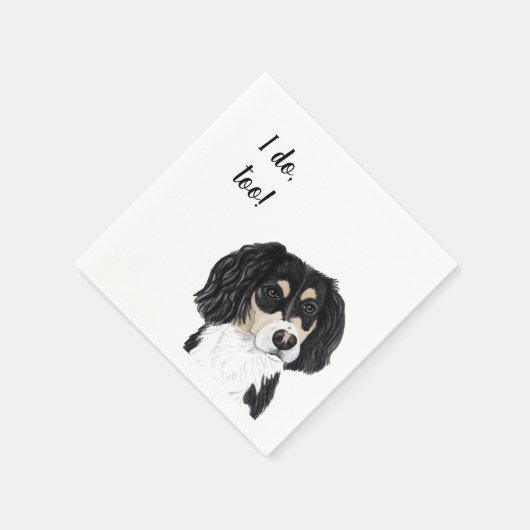 Dog Custom Cocktail Napkin Servet (Hoek)