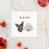 Dog Custom Cocktail Napkin Servet (Insitu)