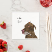 Dog Custom Cocktail Napkin Servet (Insitu)