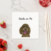 Dog Custom Cocktail Napkin Servet (Insitu)