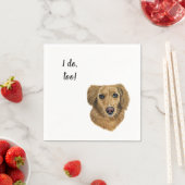 Dog Custom Cocktail Napkin Servet (Insitu)