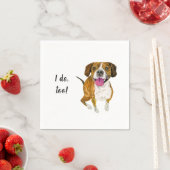 Dog Custom Cocktail Napkin Servet (Insitu)