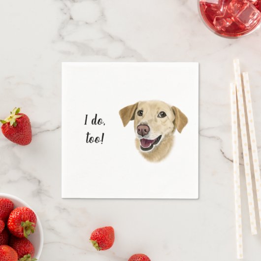 Dog Custom Cocktail Napkin Servet (Insitu)