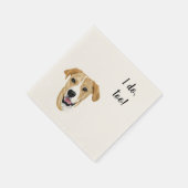 Dog Custom Cocktail Napkin Servet (Hoek)