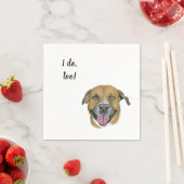Dog Custom Cocktail Napkin Servet (Insitu)