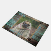 Dog Custom Photo Wood Deurmat (Schuin)