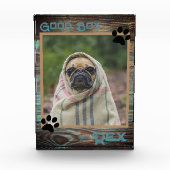 Dog Custom Photo Wood Fotoblokken (Voorkant)