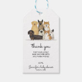 Dog Cute Hartelijk dank Cadeaulabel (Voorkant)