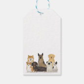 Dog Cute Hartelijk dank Cadeaulabel (Achterkant)