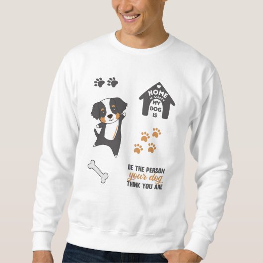 Dog Cute Sticker Set Bernese Mountain Trui (Voorkant)