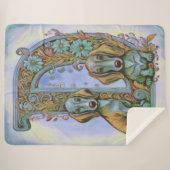 Dog D Alfabet  Sherpa Deken (Voorkant (horizontaal))