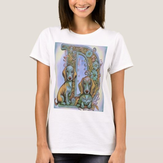 Dog D Alfabet T-shirt (Voorkant)
