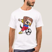 Dog Dabbing Venezuela Voetbal Jersey Venezolaanse  T-shirt (Voorkant)