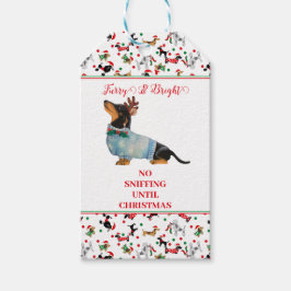 Dog Dachshund Rendier Pet Christmas Furry Bright Cadeaulabel