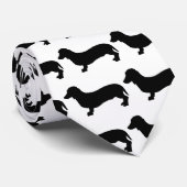 Dog dachshund stropdas (Opgerold)