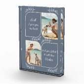 Dog Dad 2 Vertical Photo Loving Words Personalized Fotoblokken (Rechts)